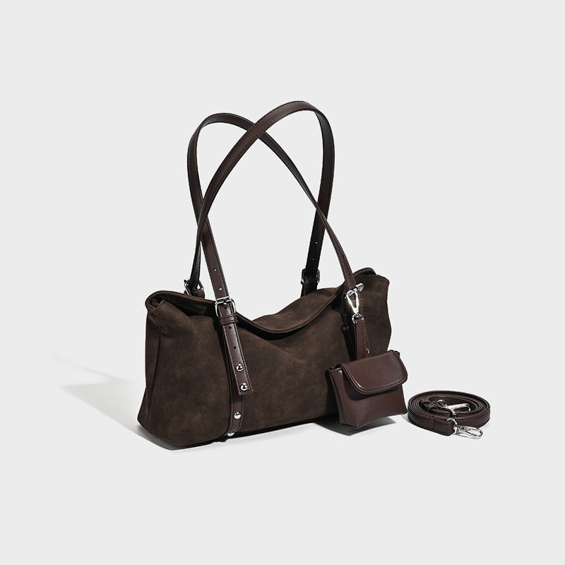 Retro Suede Pillow Bag