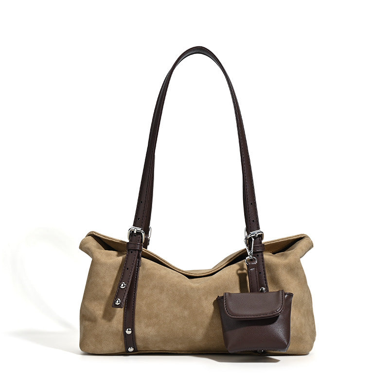 Retro Suede Pillow Bag