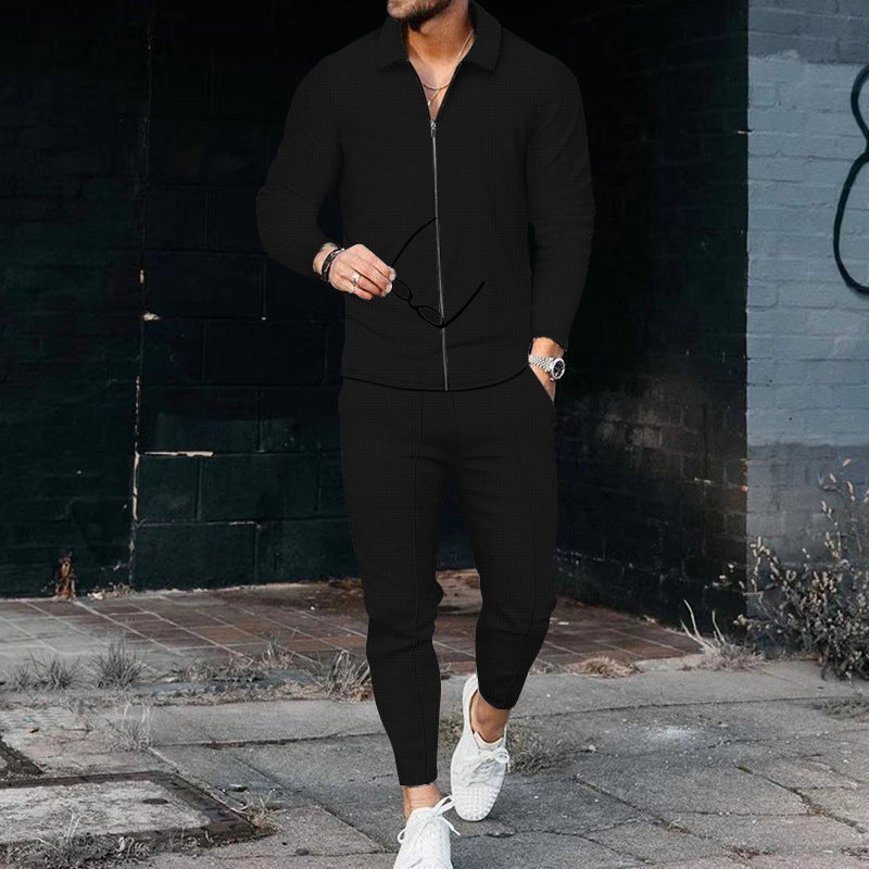 Cardigan Casual Sports Suit