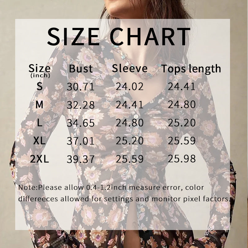 Women's Button-Down Floral Shirts