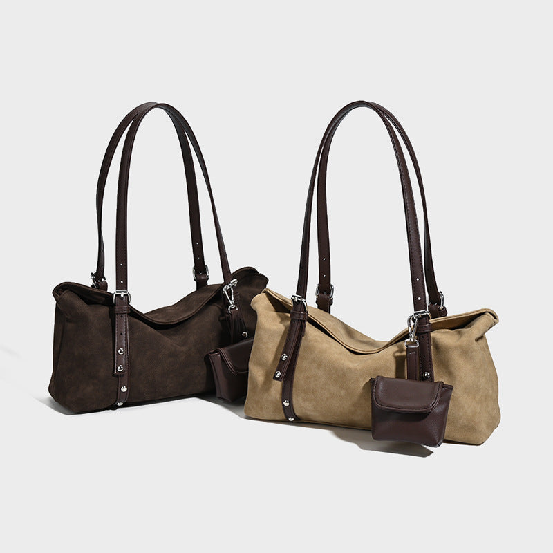 Retro Suede Pillow Bag