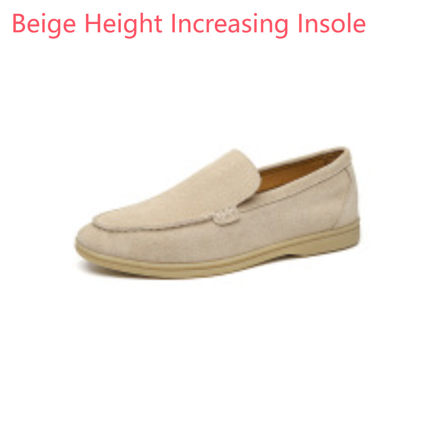 Autumn New Shallow Mouth Loafers Men Suede Slip-on