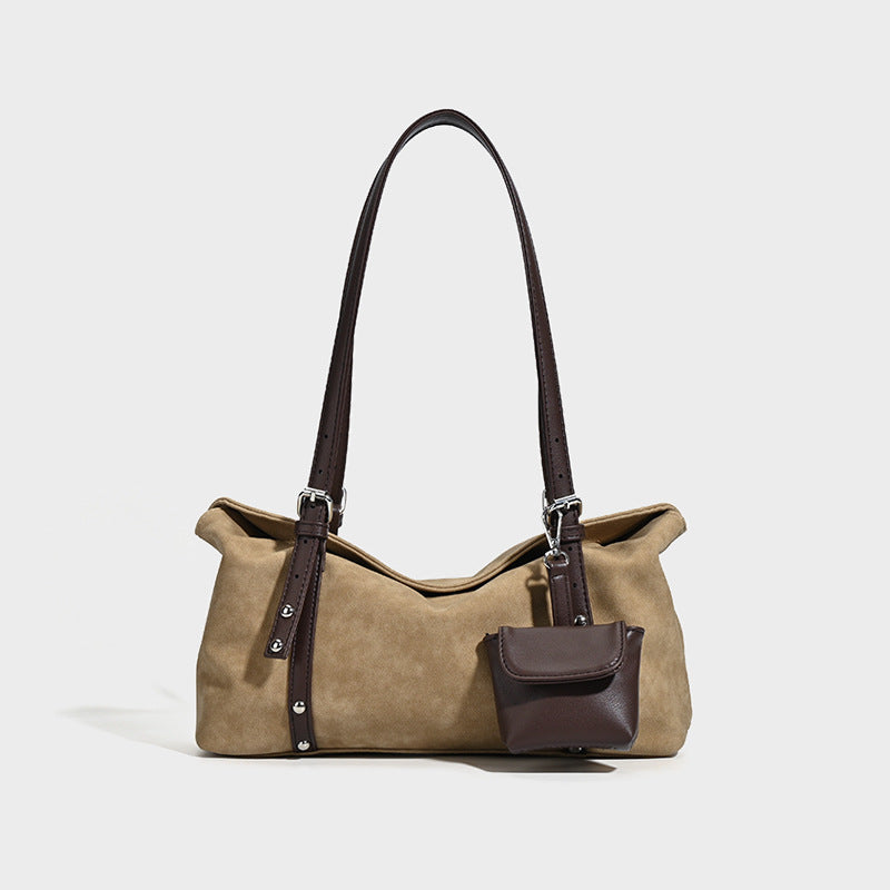 Retro Suede Pillow Bag