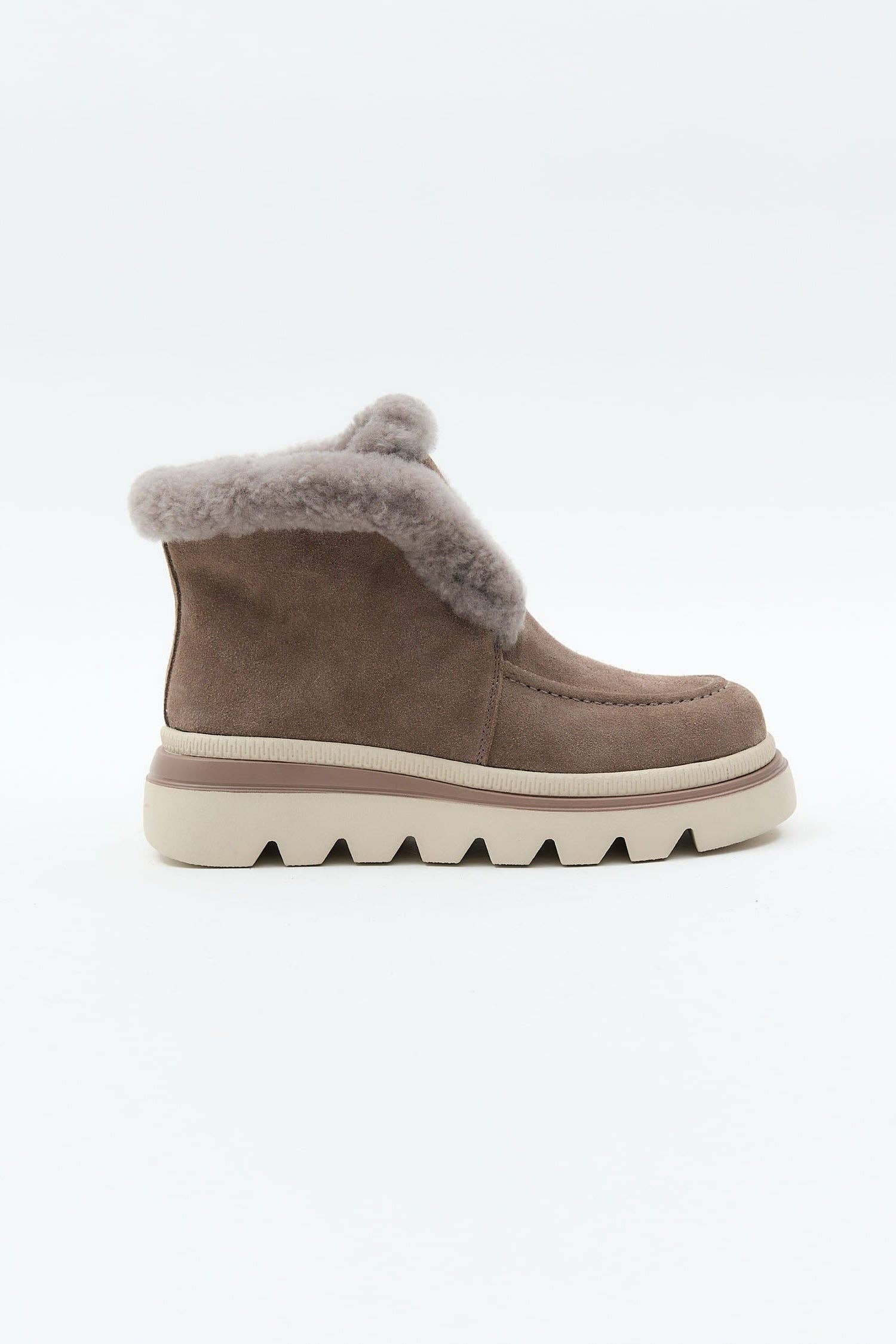 MUK LUKS Women's Sky Solange Cozy Knit Wedge Bootie - Lace-Up Style