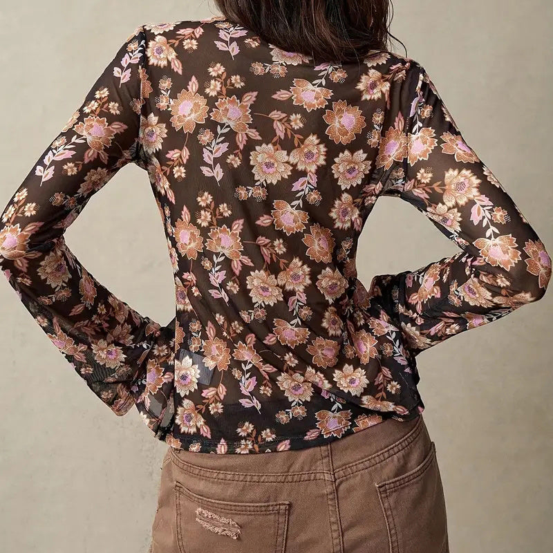 Women's Button-Down Floral Shirts